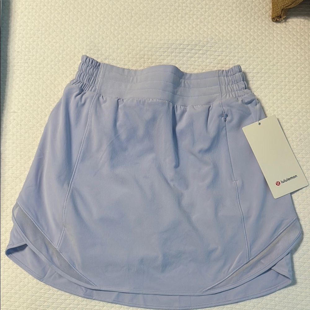 NWT Sz 4 Lululemon athletica Light Lavender Hotty Hot HR Skirt *Long